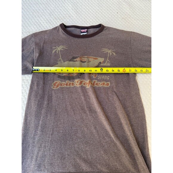 Vintage Ford Mustang Shirt 64 Stang Goin Topless Retro TNT | Brown | Size Medium - Picture 9 of 10